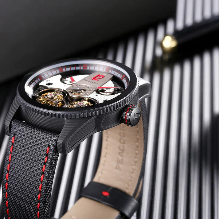 PEACOCK King Returns Double Tourbillon Watch