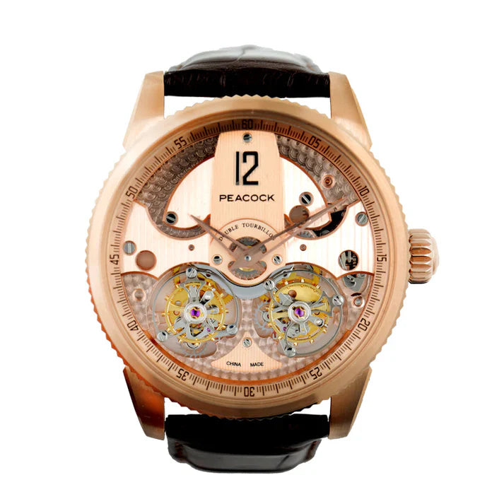 PEACOCK King Returns Double Tourbillon Watch