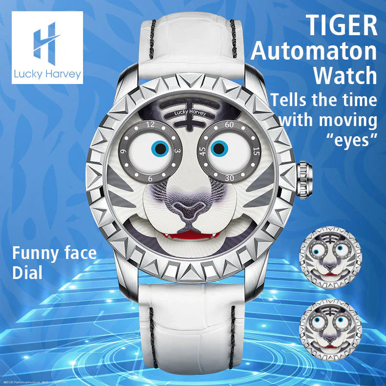 White Tiger Automatic Watch For Man Luminous Limited Edition 2022PCS